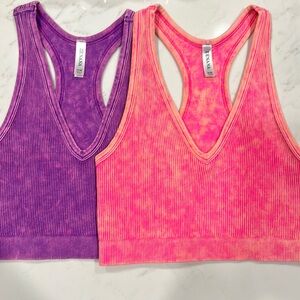 Zenana Neon Ribbed Bra Top